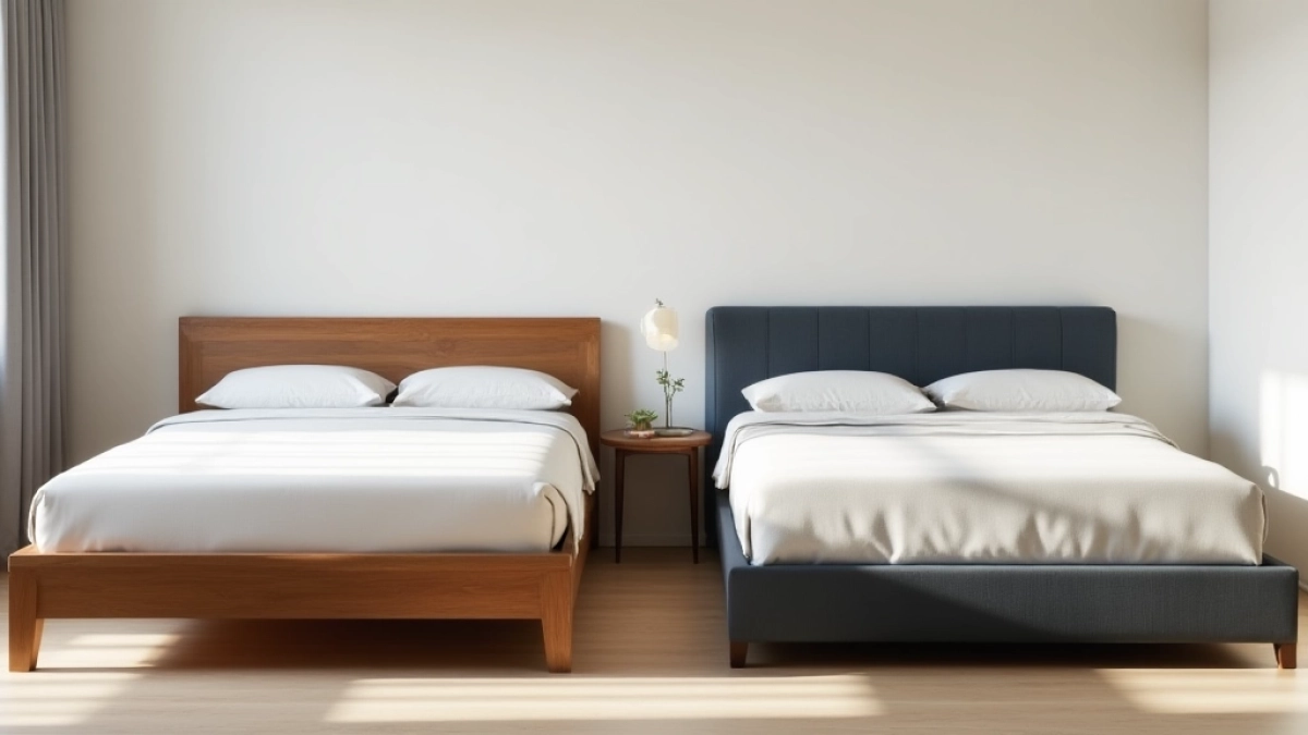 Czym się różni łóżko kontynentalne od tapicerowanego