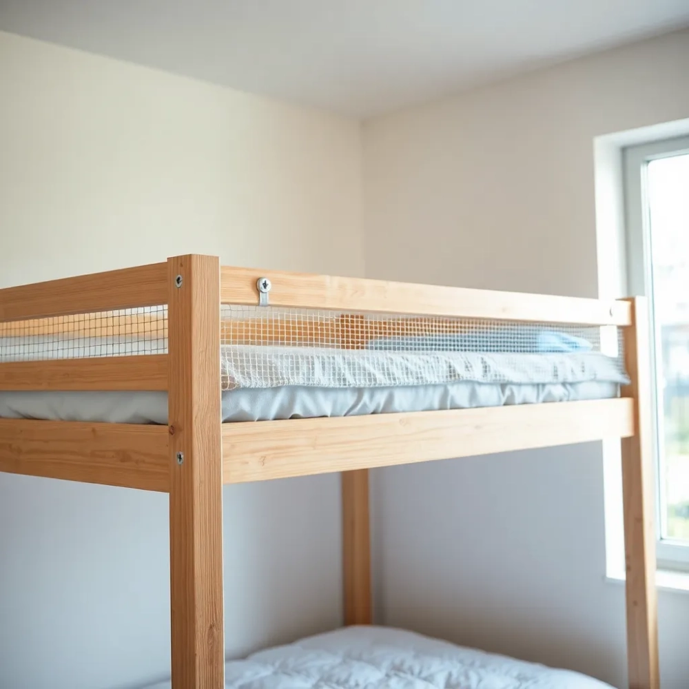 Jak zamontować siatkę na łóżko piętrowe
