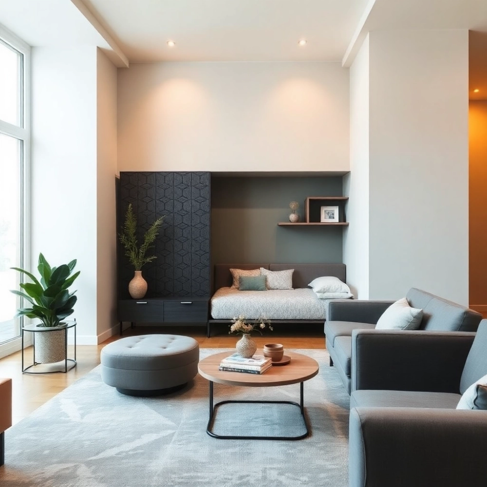 Jak zasłonić łóżko w salonie