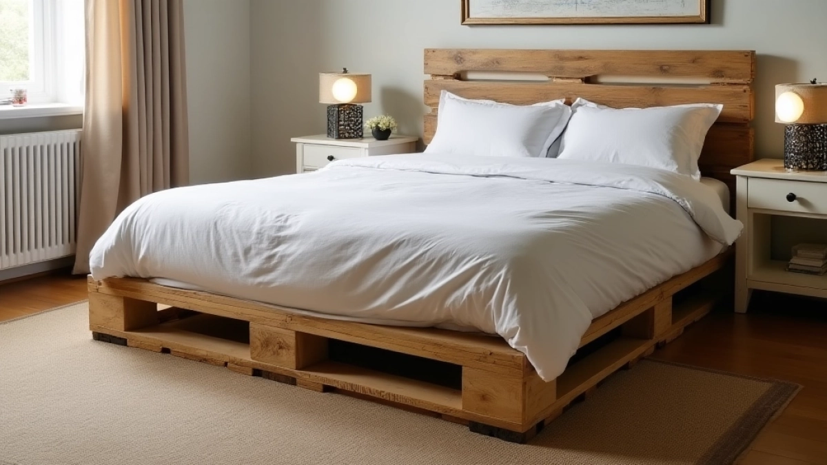 Jak zrobić łóżko z palet 90x200