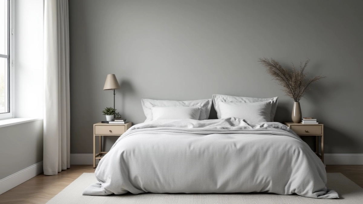 Jaki kolor ścian do szarego łóżka