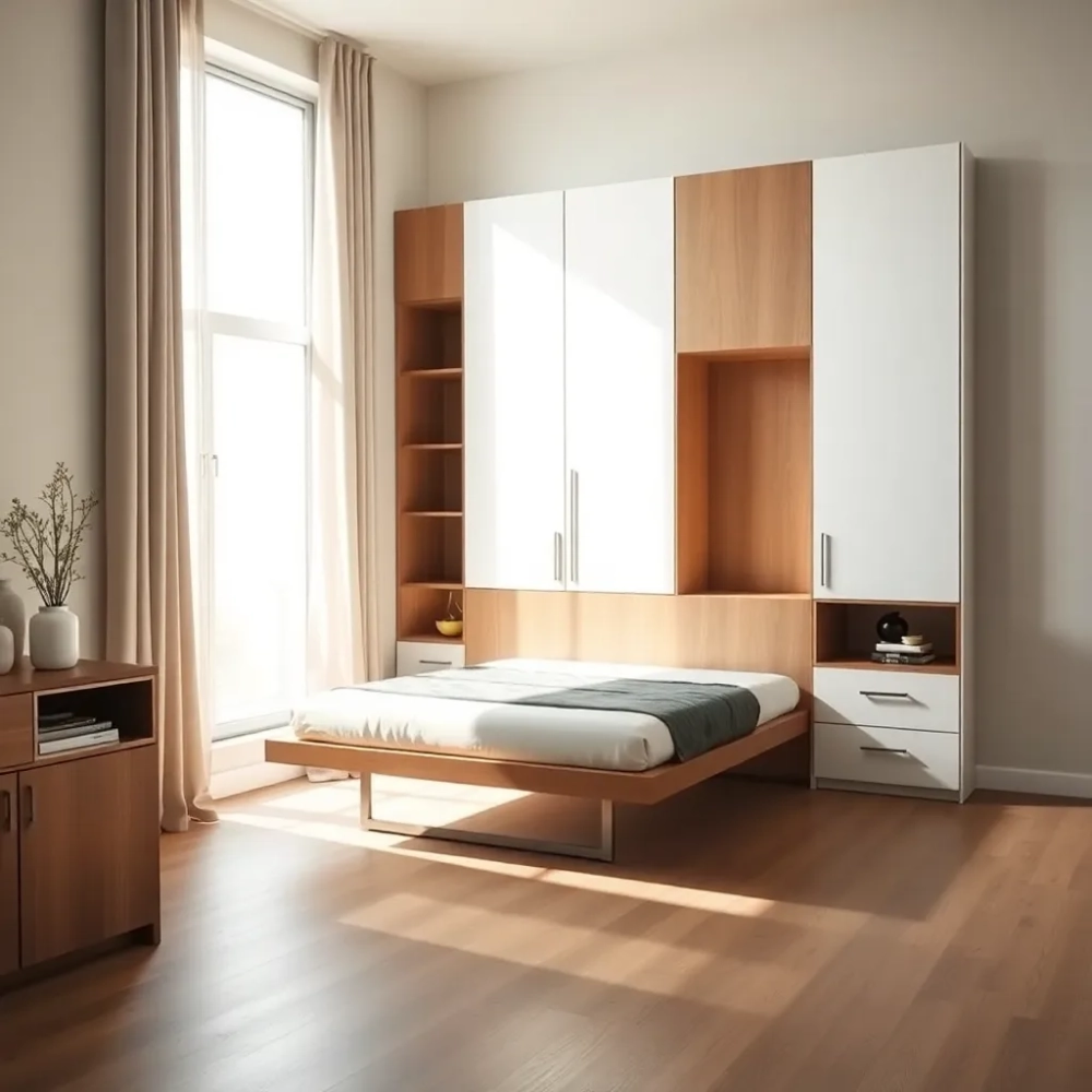 Łóżko w szafie