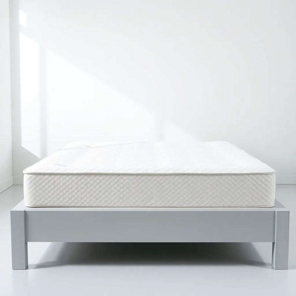 łóżko z materacem