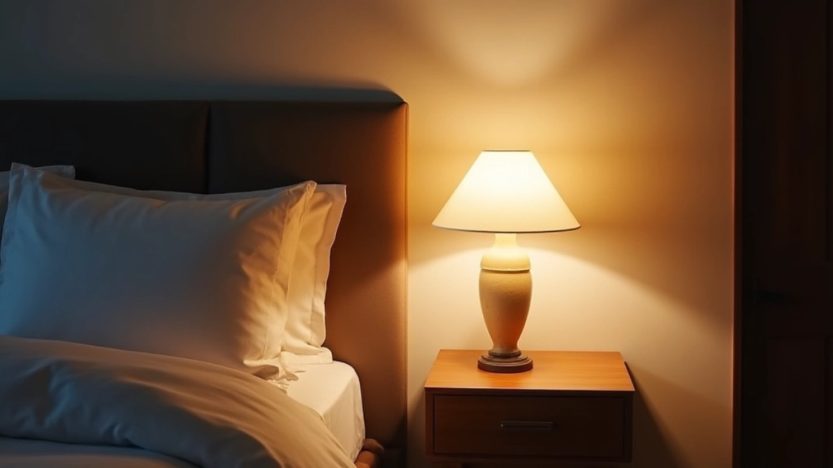 Na jakiej wysokości kinkiet przy łóżku