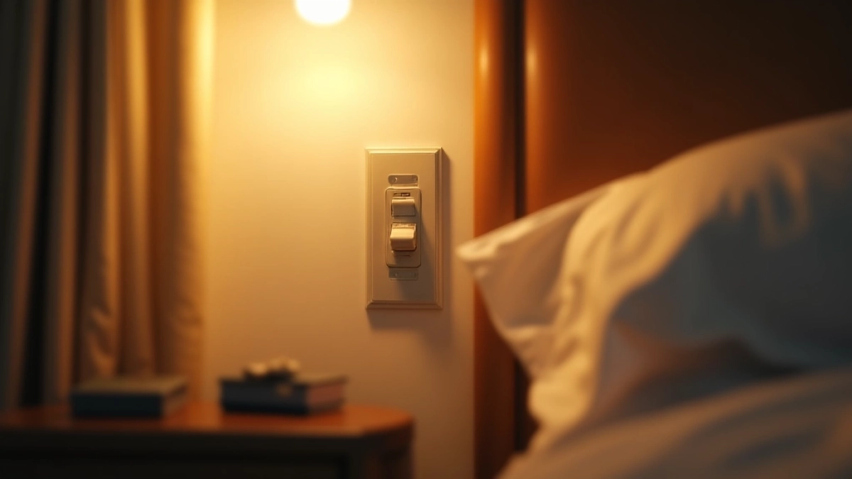 Na jakiej wysokości włącznik światła przy łóżku