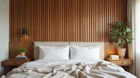 Aranżacja ściany nad łóżkiem w sypialni