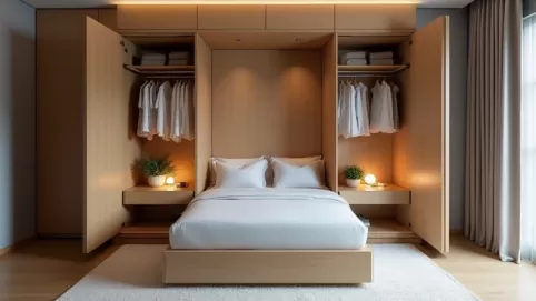 Jak zrobić łóżko chowane w szafie