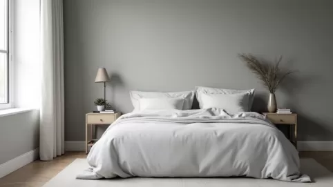 Jaki kolor ścian do szarego łóżka