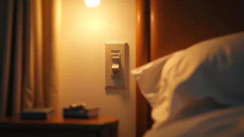 Na jakiej wysokości włącznik światła przy łóżku