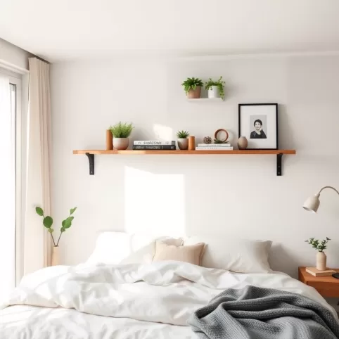 Półka Nad Łóżkiem W Sypialni Na Jakiej Wysokości