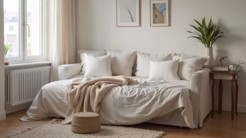 Wygodne łóżko do salonu z funkcją spania