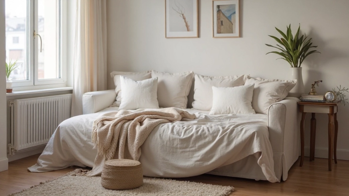 Wygodne łóżko do salonu z funkcją spania