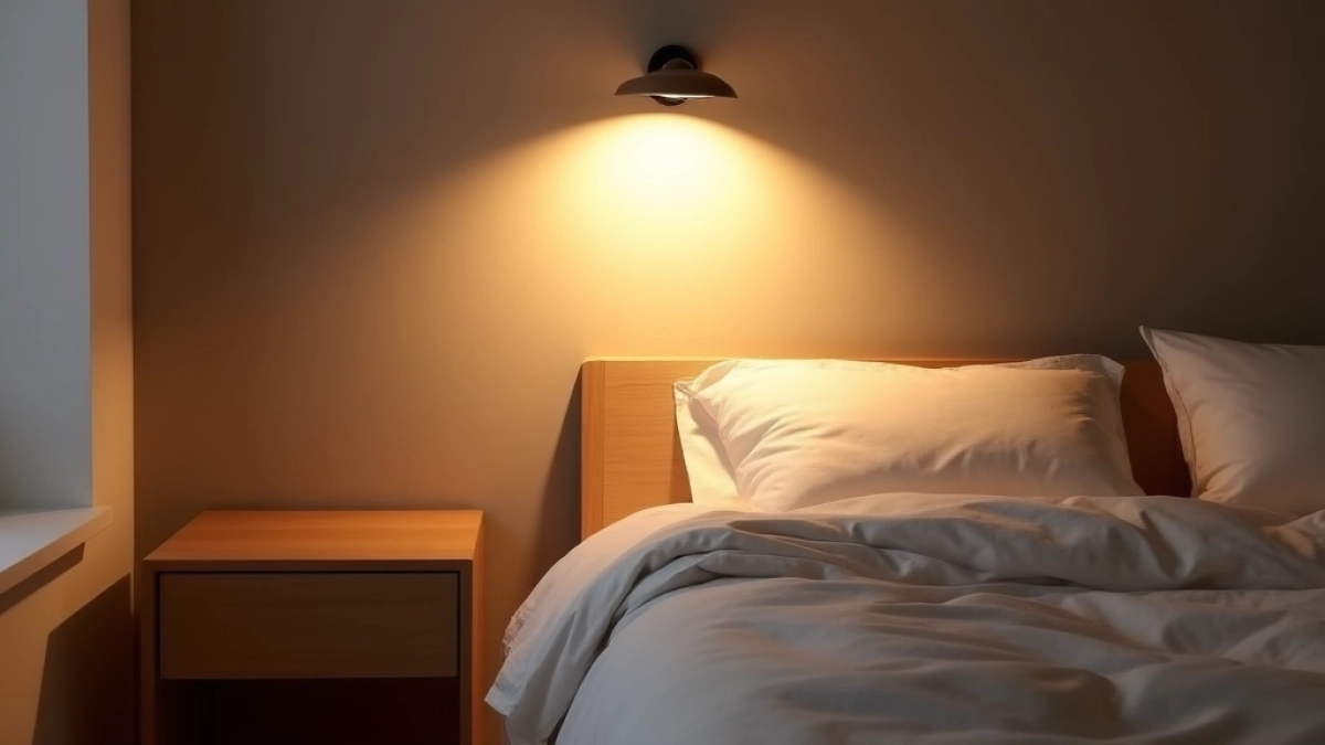 Wysokość kinkietu nad łóżkiem